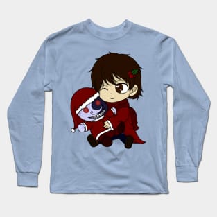 christmas fnaf security breach gregory and moondrop Long Sleeve T-Shirt